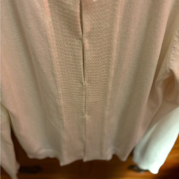 NIC+ZOE Ivory sequined front cardigan sweater L Mindfully Made cotton-nylon - Picture 7 of 7